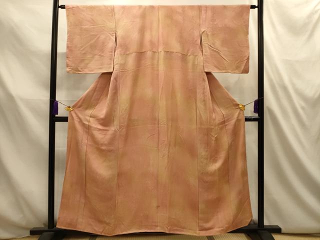 平和屋着物■上質な小紋 飾花地紋 暈し染め 正絹 逸品 AABL4740sx