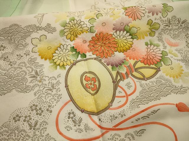 平和屋着物■訪問着 駒刺繍 花鼓文 暈し染め 銀彩 正絹 逸品 AABL4747sx