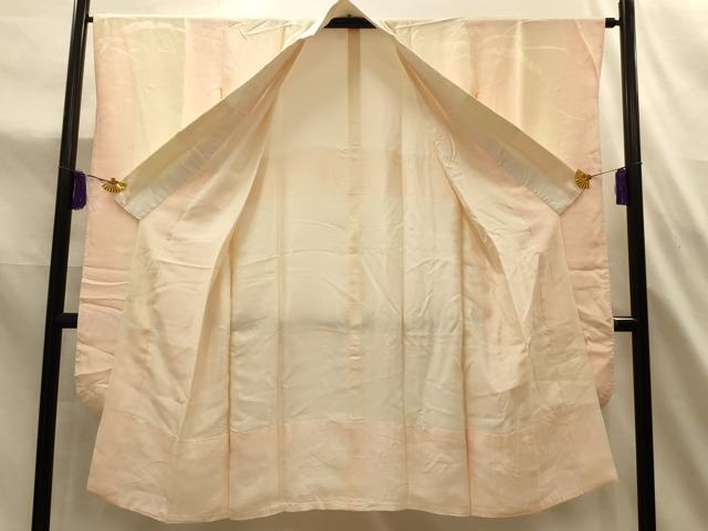 平和屋着物■振袖用長襦袢 袷 雪芝文 暈し染め 半衿刺繍 正絹 逸品 AABL4771sx