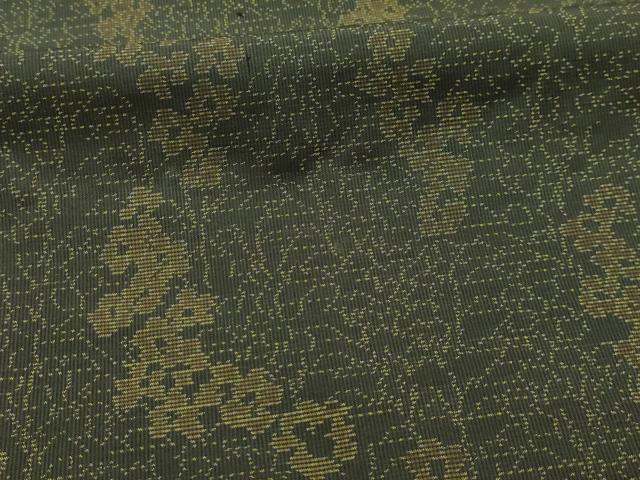 平和屋着物■本場大島紬 草花文 正絹 逸品 AABL4822sx