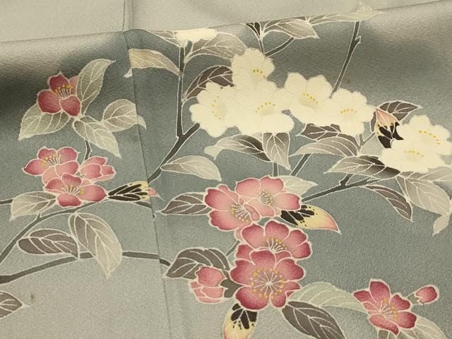 平和屋着物■訪問着 枝花文 暈し染め やまと誂製 正絹 逸品 AABL4825sx