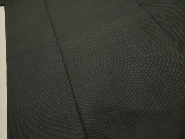 平和屋着物■男性 本場大島紬 アンサンブル 7マルキ 黒地 正絹 逸品 AABL4832sx