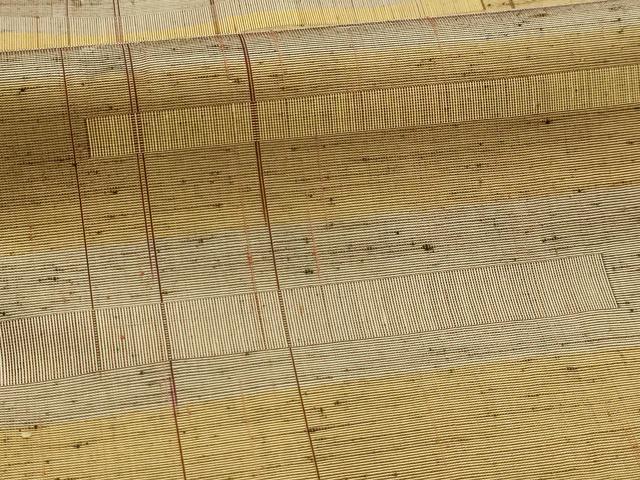 平和屋着物■上質な紬 横段文 正絹 逸品 AABL4835sx