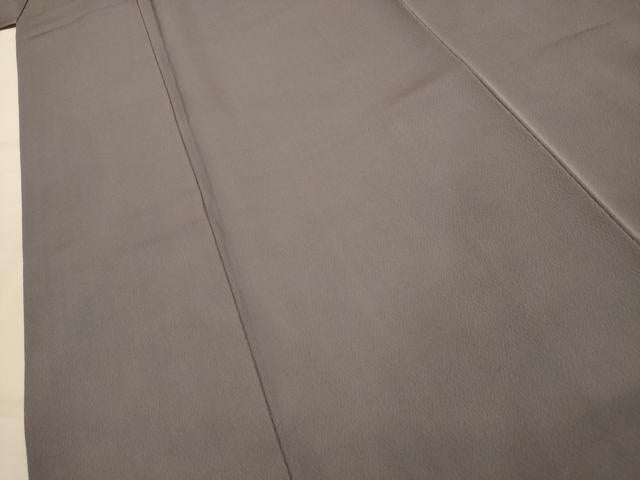 平和屋着物■上質な色無地 紋意匠 源氏鼠色 正絹 逸品 AABL4843sx