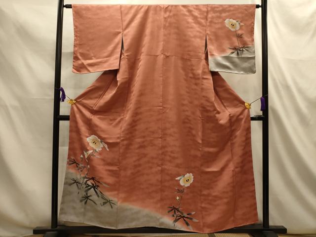 平和屋着物■訪問着 草花文 暈し染め 金彩 正絹 逸品 AABL4850sx
