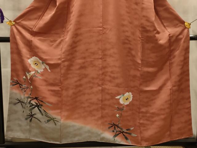 平和屋着物■訪問着 草花文 暈し染め 金彩 正絹 逸品 AABL4850sx