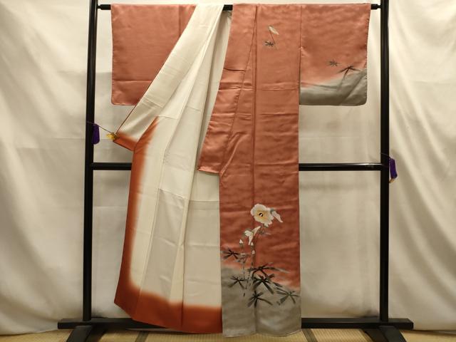 平和屋着物■訪問着 草花文 暈し染め 金彩 正絹 逸品 AABL4850sx