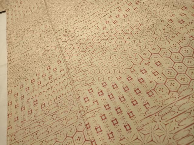 平和屋着物■上質な小紋 紬地 吉祥文様 正絹 逸品 AABL4855sx