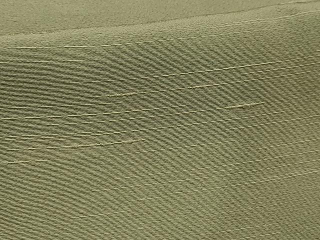 平和屋着物■お召 柳茶色 正絹 逸品 AABL4856sx