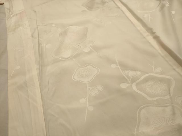 平和屋着物■振袖用長襦袢 無双仕立て 枝梅文 暈し染め 正絹 逸品 AABL4858sx