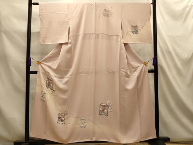 平和屋着物■訪問着 貝桶花文 暈し染め 正絹 逸品 AABL4859sx