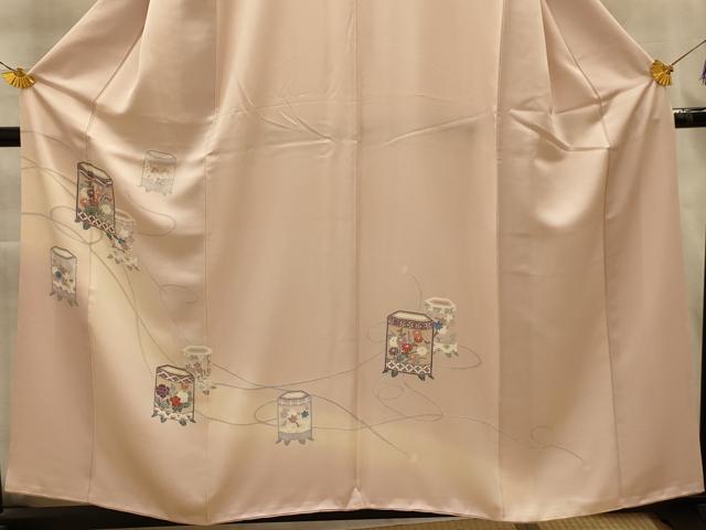 平和屋着物■訪問着 貝桶花文 暈し染め 正絹 逸品 AABL4859sx