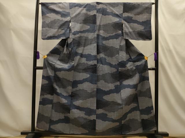 平和屋着物■上質な紬 霞文 正絹 逸品 AABL4860sx