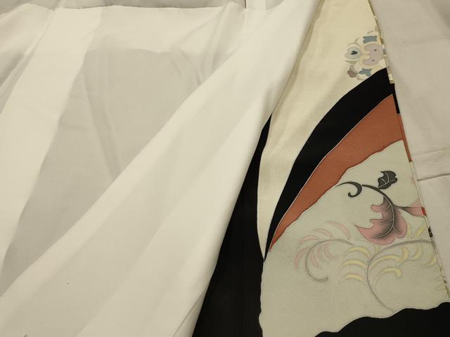 平和屋着物■豪華黒留袖 作家物 駒刺繍 正倉院更紗花文 金彩 正絹 逸品 AABL4874sx