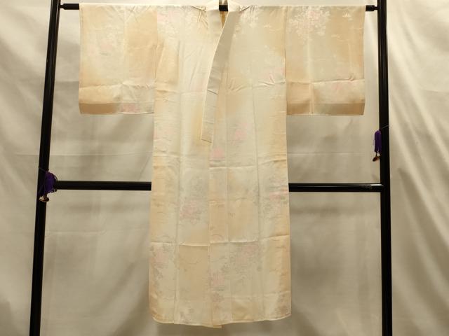 平和屋着物■長襦袢 無双仕立て 貝桶花文 暈し染め 正絹 逸品 AABL4912sx