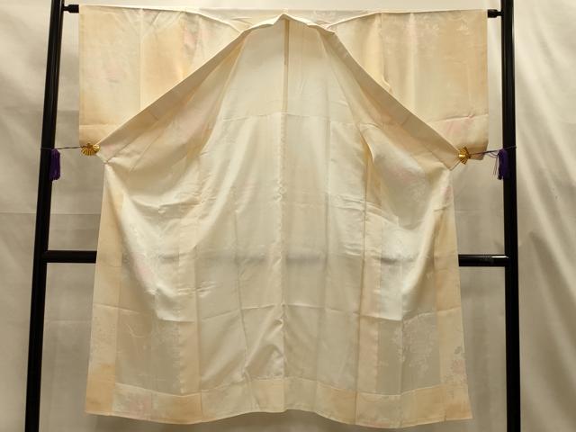 平和屋着物■長襦袢 無双仕立て 貝桶花文 暈し染め 正絹 逸品 AABL4912sx