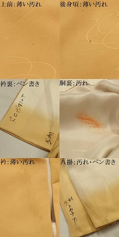 平和屋着物■上質な小紋 花鼓地紋 暈し染め 正絹 逸品 AABL4948sx