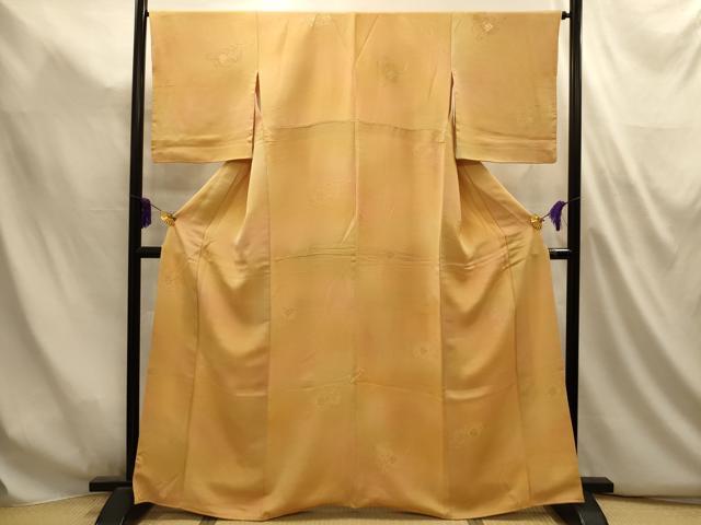 平和屋着物■上質な小紋 花鼓地紋 暈し染め 正絹 逸品 AABL4948sx