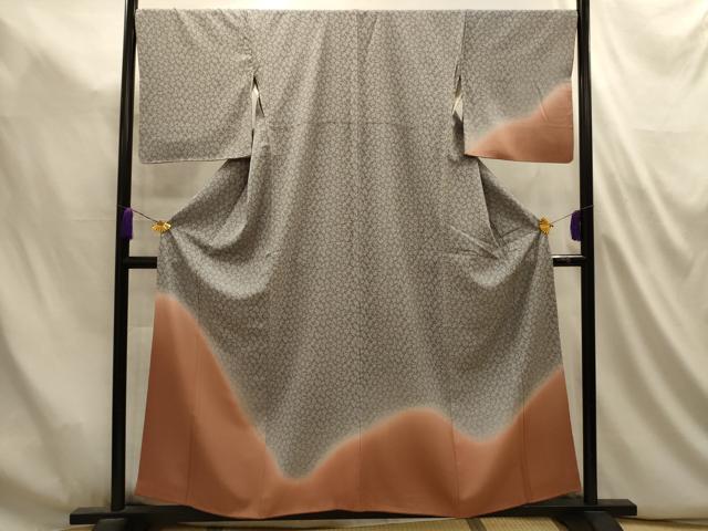 平和屋着物■訪問着 霞花文 暈し染め 正絹 逸品 AABL4953sx