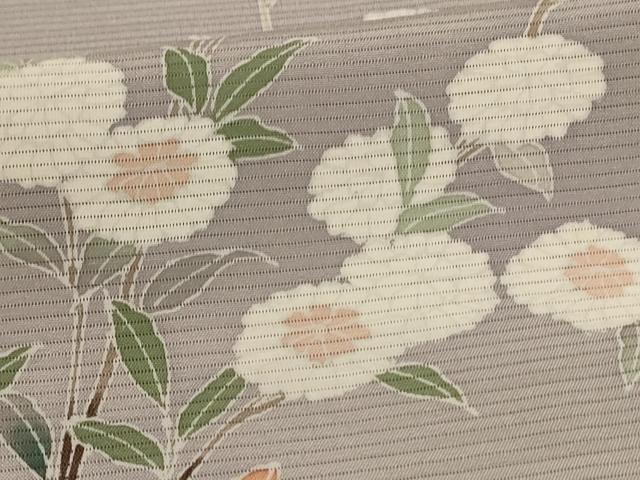 平和屋着物*夏物 訪問着 絽 友禅 草花文 正絹 逸品 AABL5083jd