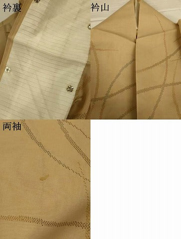 平和屋着物*夏物 紗紬 芝文 ロング丈 正絹 逸品 AABL5086jd