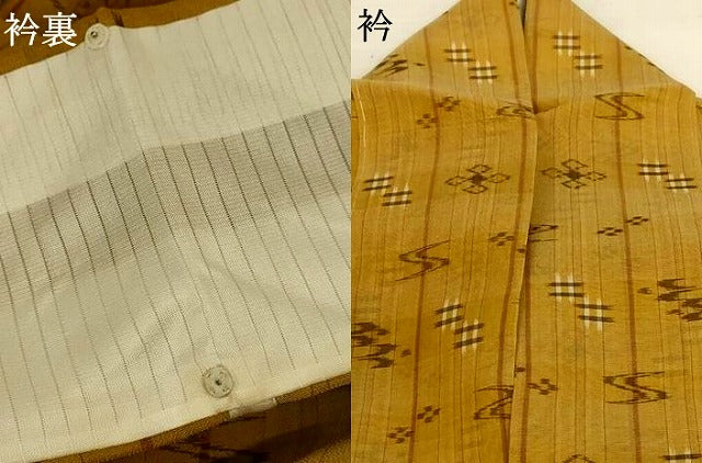 平和屋着物*夏物 本場琉球絣 夏琉球 正絹 逸品 AABL5109jd