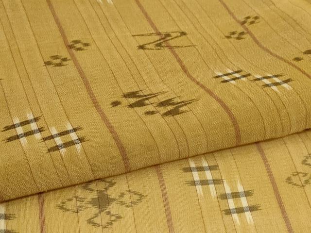 平和屋着物*夏物 本場琉球絣 夏琉球 正絹 逸品 AABL5109jd
