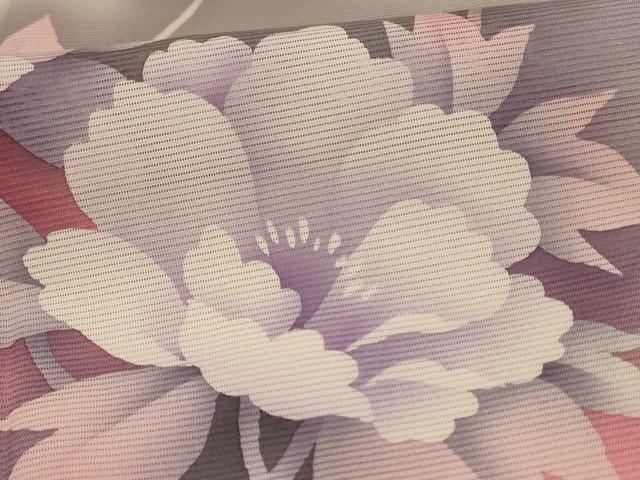 平和屋着物*夏物 訪問着 絽 草花文 暈し染め 正絹 逸品 AABL5112jd