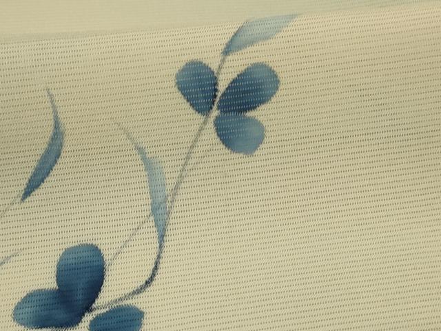 平和屋着物*夏物 小紋 絽 手描き 枝花文 暈し染め 正絹 逸品 AABL5118jd