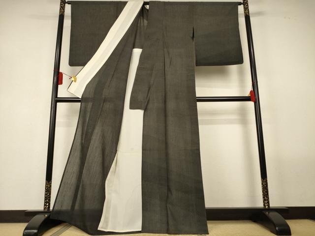 平和屋着物*夏物 訪問着 夏結城 100亀甲 総詰め 正絹 逸品 AABL5128jd