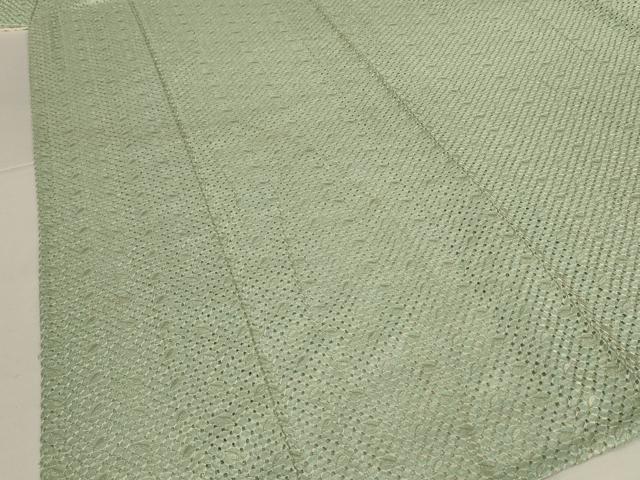 平和屋着物*夏物 小紋 総レース 幾何学文様 裏葉柳色 AABL5154jd
