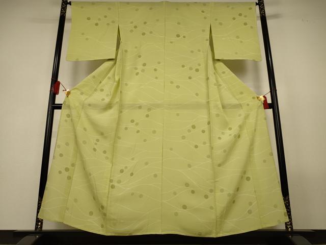 平和屋着物*夏物 小紋 絽 丸文 正絹 逸品 AABL5171jd