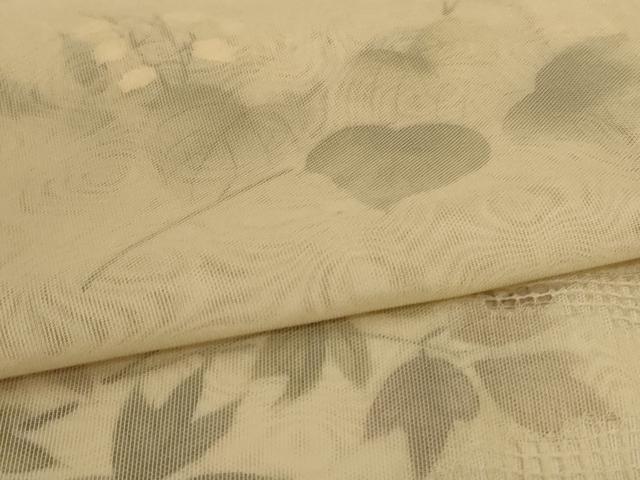 平和屋着物▽訪問着 無双 紗袷 紗×紗 手描き 草花文 正絹 逸品 AABL5177jd