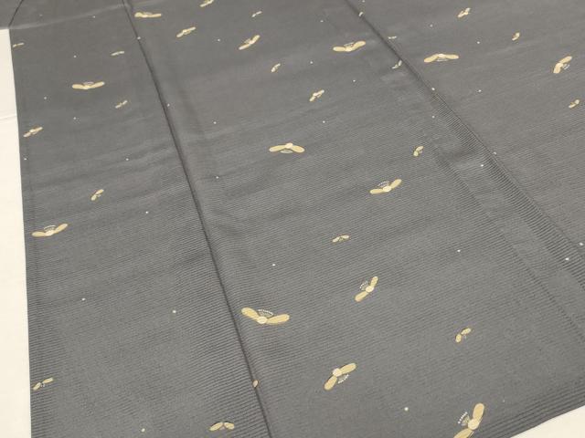 平和屋着物*夏物 小紋 絽 舞花文 正絹 逸品 AABL5203jd