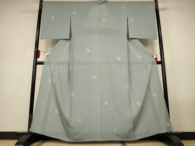 平和屋着物*夏物 小紋 絽 花丸文 正絹 逸品 AABL5221jd