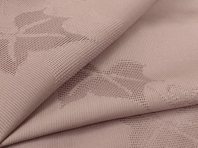 平和屋着物*夏物 色無地 縦絽 蔦の葉紋紗 鳩羽鼠色 正絹 逸品 AABL5237jd