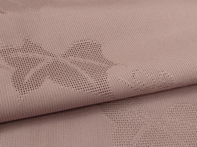 平和屋着物*夏物 色無地 縦絽 蔦の葉紋紗 鳩羽鼠色 正絹 逸品 AABL5237jd