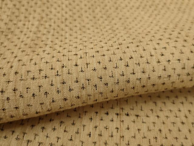 平和屋着物*夏物 男性 上布 十字絣 麻 逸品 AABL5238jd