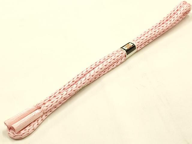 平和屋本店●和装小物 帯締め・帯揚げセット 丸組 雲取り花文 金糸 正絹 逸品 未使用 AABL5262ay