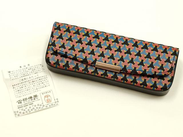 平和屋着物●甲州印傳 印傳屋 和装小物 眼鏡入れ 逸品 AABL5301ay