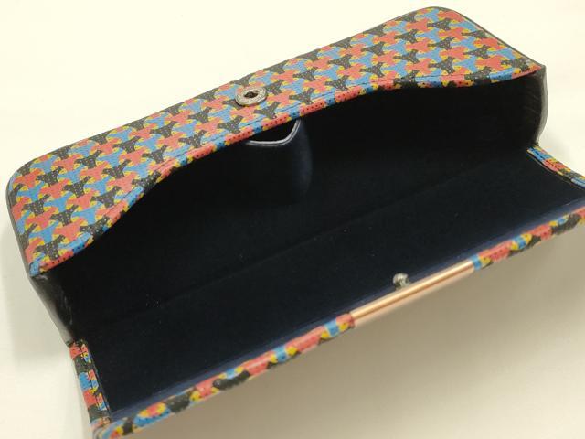 平和屋着物●甲州印傳 印傳屋 和装小物 眼鏡入れ 逸品 AABL5301ay