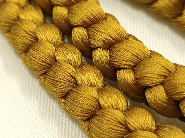平和屋着物●和装小物 上質な帯締め 翠嵐工房 文治 丸組 帯留め付き 蜻蛉玉 正絹 共箱付き 逸品 未使用 AABL5315ay