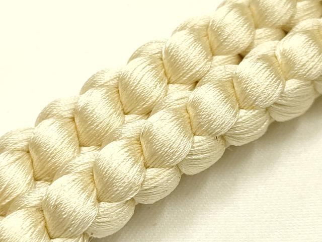 平和屋着物●和装小物 上質な帯締め 翠嵐工房 文治 丸組 帯留め付き 蜻蛉玉 正絹 共箱付き 逸品 未使用 AABL5316ay