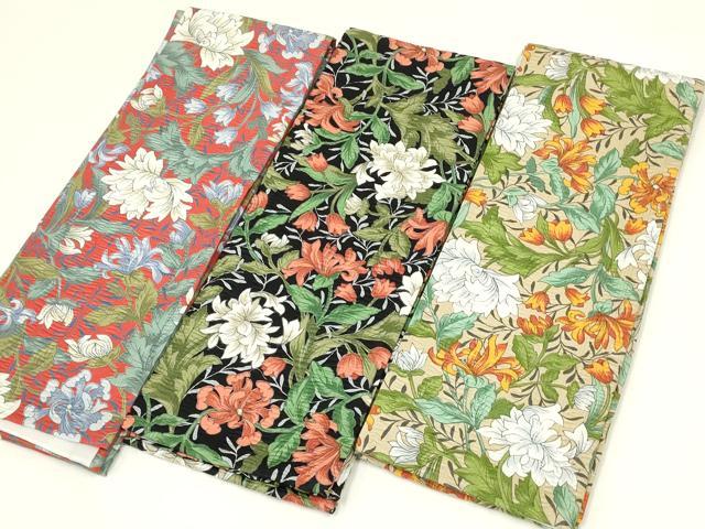 平和屋着物▼和装小物 伊達衿 まとめて3点 花柄 重ね衿ピン付属 逸品 AABL5346ay
