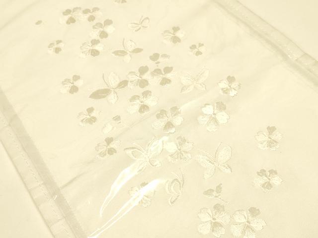平和屋着物▼和装小物 半衿 まとめて5点 刺繍 花柄 花車 金糸 正絹 逸品 AABL5352ay