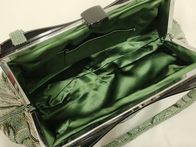 平和屋着物●和装小物 和装バッグ ハンドバッグ ビーズバッグ 幾何学模様 逸品 AABL5370ay