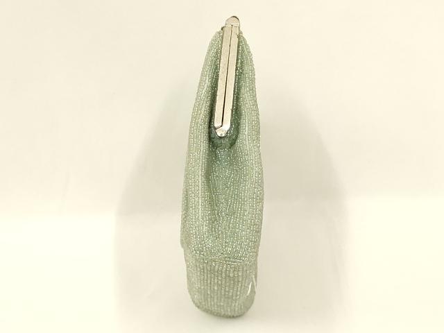 平和屋着物●和装小物 和装バッグ ハンドバッグ ビーズバッグ 花柄 逸品 AABL5396ay