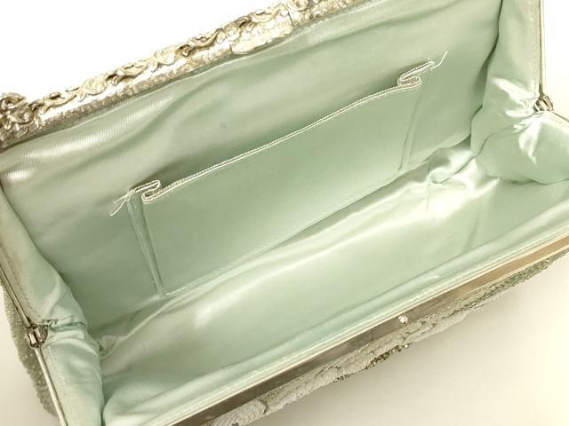 平和屋着物●和装小物 和装バッグ ハンドバッグ ビーズバッグ 花柄 逸品 AABL5396ay