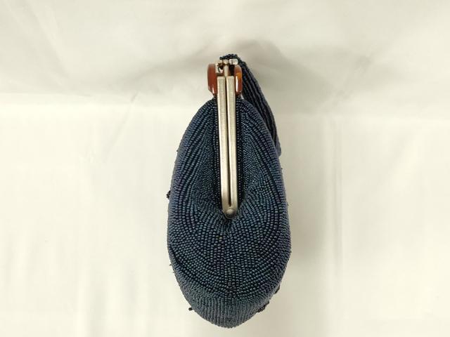 平和屋着物●和装小物 和装バッグ ハンドバッグ ビーズバッグ 花柄 逸品 AABL5400ay