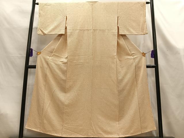 平和屋着物■大変加工の良い総絞り小紋 正絹 逸品 AABL5407oa